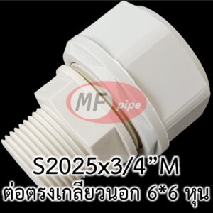 ข้อต่อ PAP MF เกลียวนอก 6 หุน